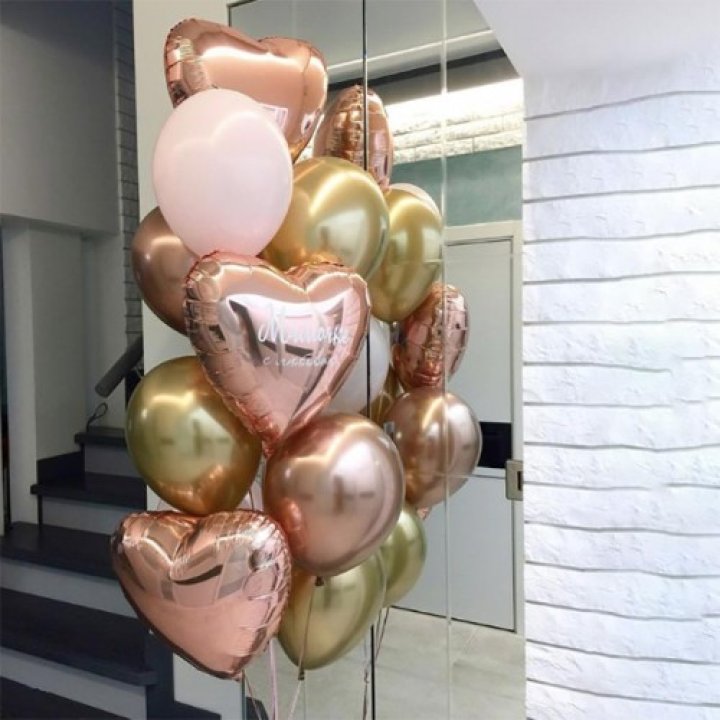 Фонтан шаров "От сердечка" с доставкой в Старом Осколе