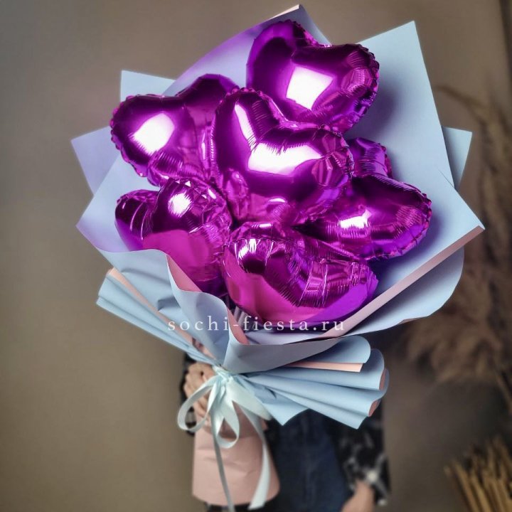 Букет из шаров сердец  в Старом Осколе