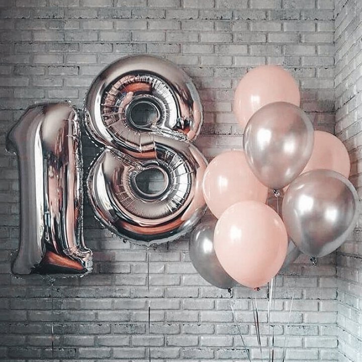 Фольгированный шар Серебряная Цифра в Старом Осколе