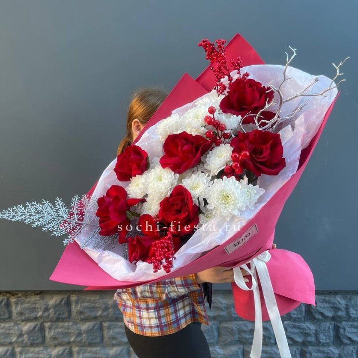 Букет "Яркая зима" в Старом Осколе