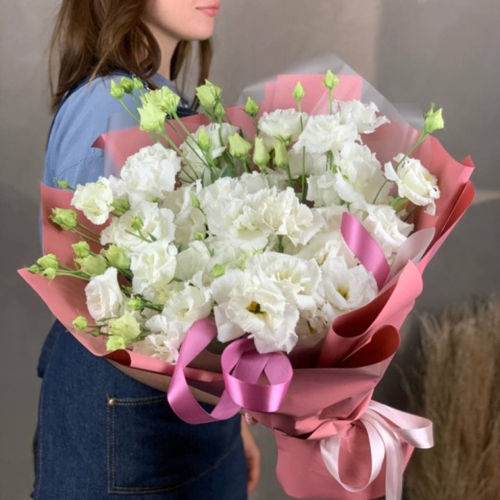 Букет эустом "Пудра" в Старом Осколе