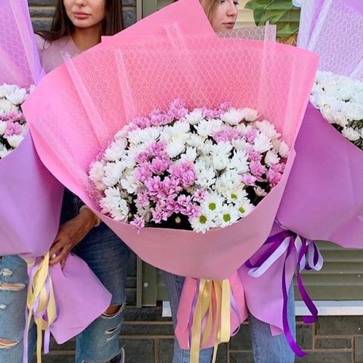 Букет хризантем №3 в Старом Осколе