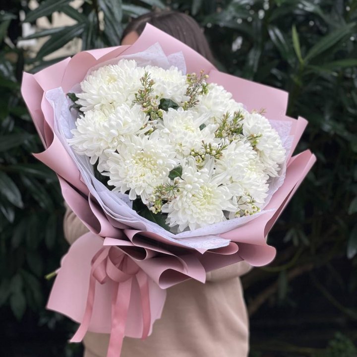 Букет хризантем №1 в Старом Осколе