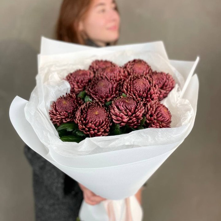 Букет хризантем "Касиопия" в Старом Осколе