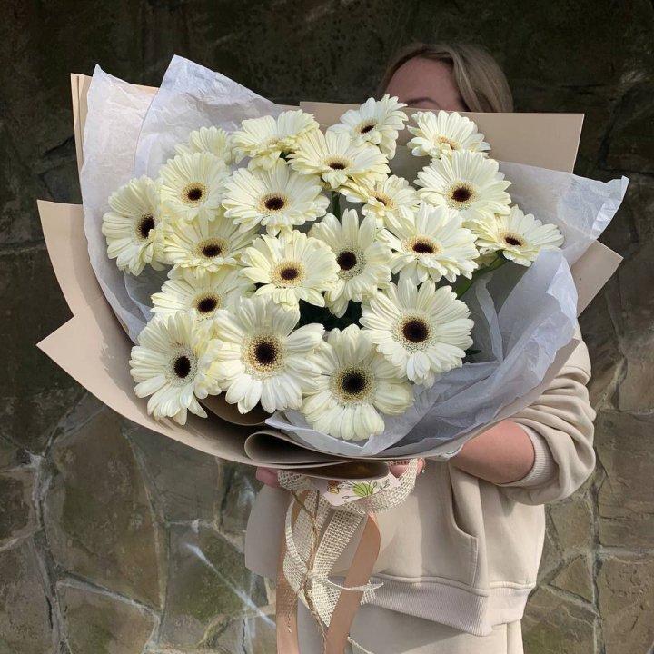 Букет голландских гербер "Шейн"" в Старом Осколе