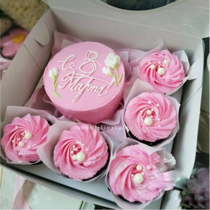 Капкейки и бенто-торт "8 марта!" в Старом Осколе