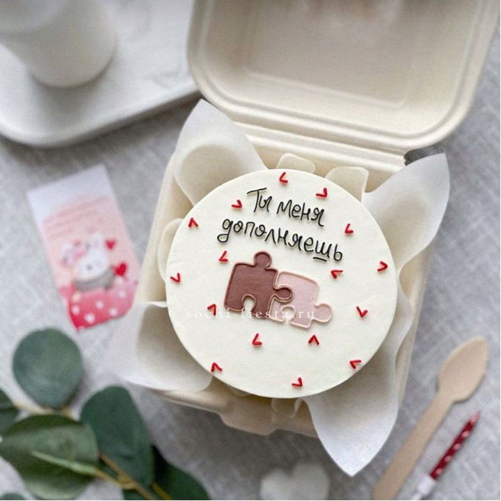 Бенто-торт "ТЫ меня дополняешь"  в Старом Осколе