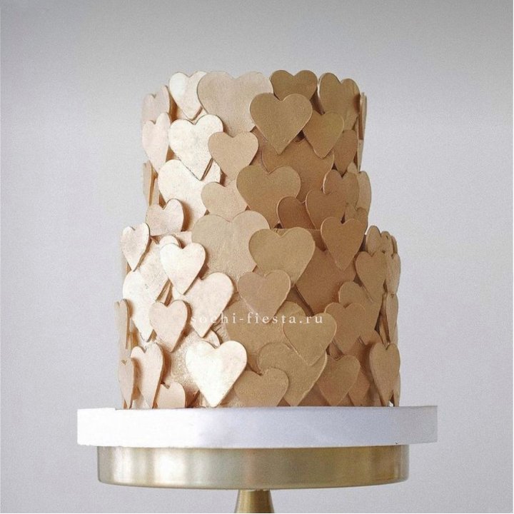 Торт "Hearts" gold в Старом Осколе