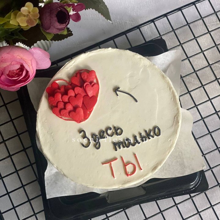 Бенто-торт "В моем сердце только ты"  в Старом Осколе