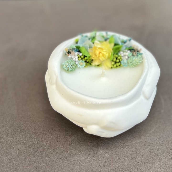 Свеча ароматическая в гипсе Руки в Старом Осколе