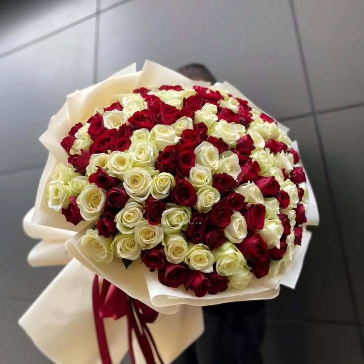 101 высокая импортная роза  в Старом Осколе