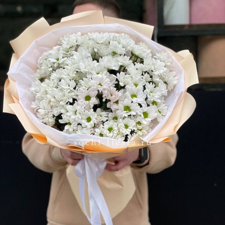  Букет хризантем в Старом Осколе