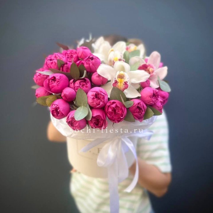 Бокс дуо мисти и орхидеи в Старом Осколе