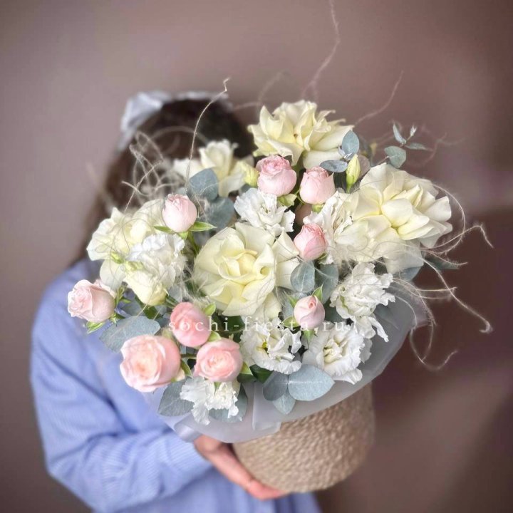 Авторский бокс "Милена" в джутовом кашпо в Старом Осколе