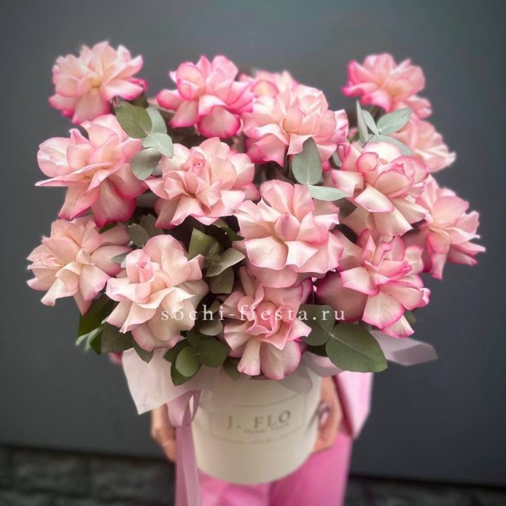 17 Французских  роз Венди в боксе в Старом Осколе