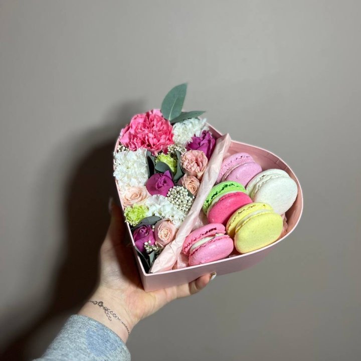 Дуо цветы и макаронсы в Старом Осколе