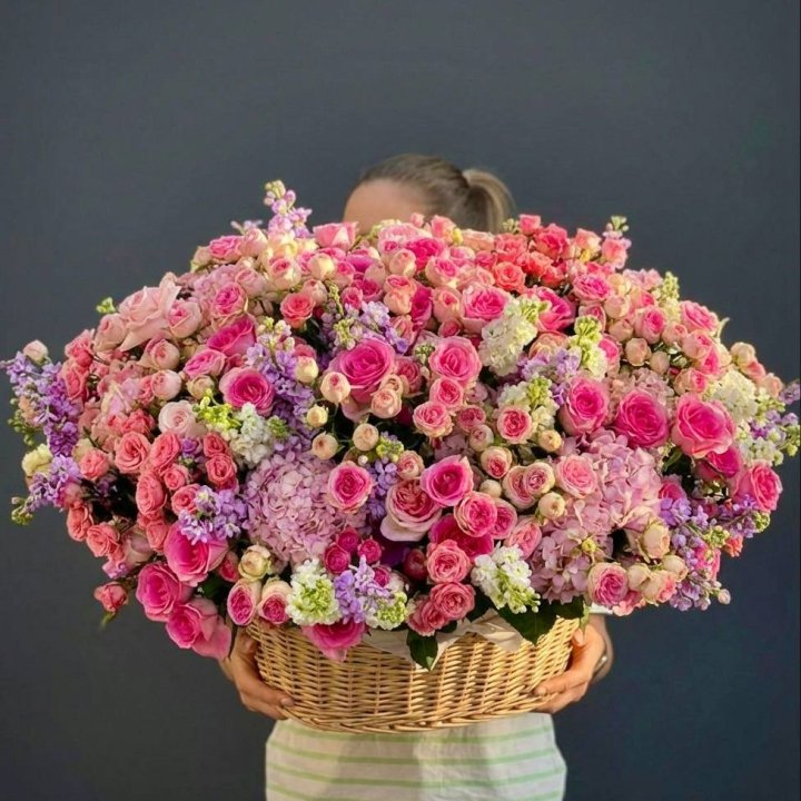 Цветочная корзина гигант №5 в Старом Осколе