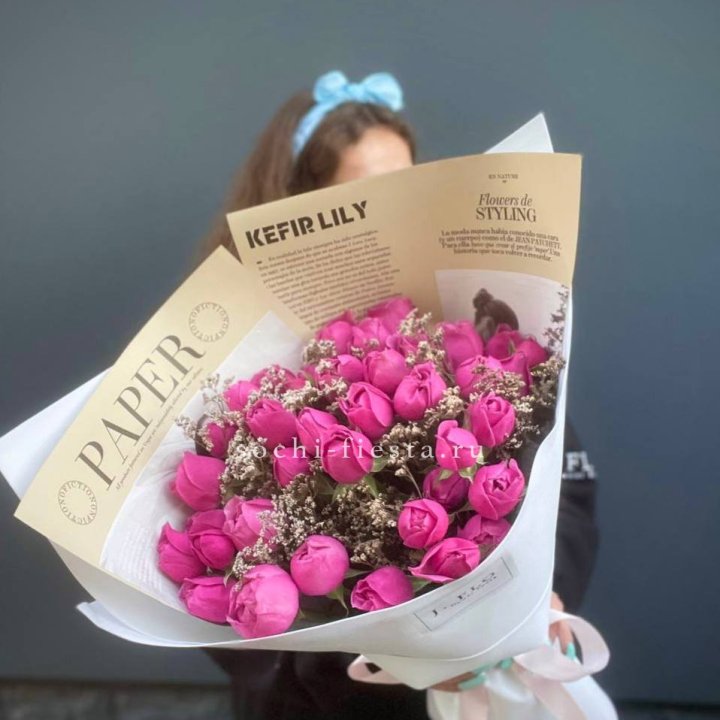 Пионовидные розы баблс №3 с доставкой в Старом Осколе