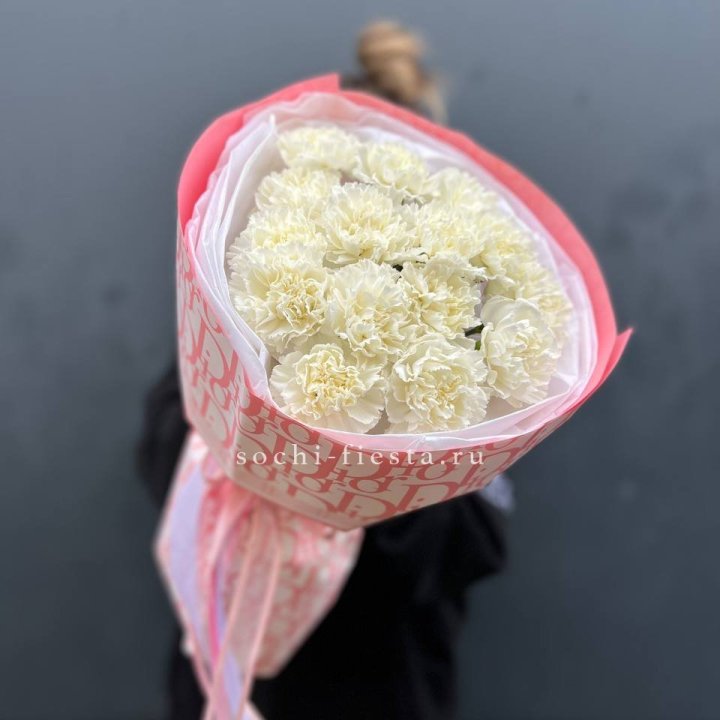 Белые диантусы №2 в Старом Осколе