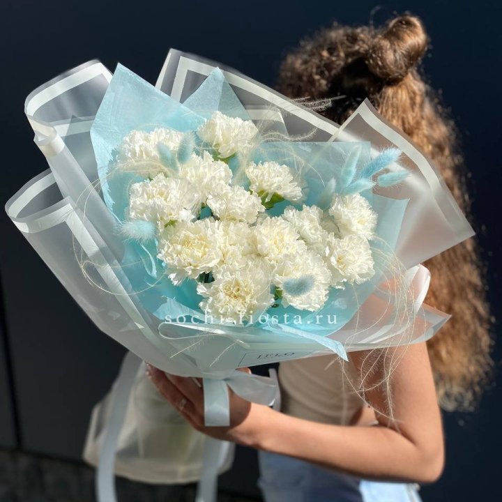 Воздушный букет из диантусов  в Старом Осколе