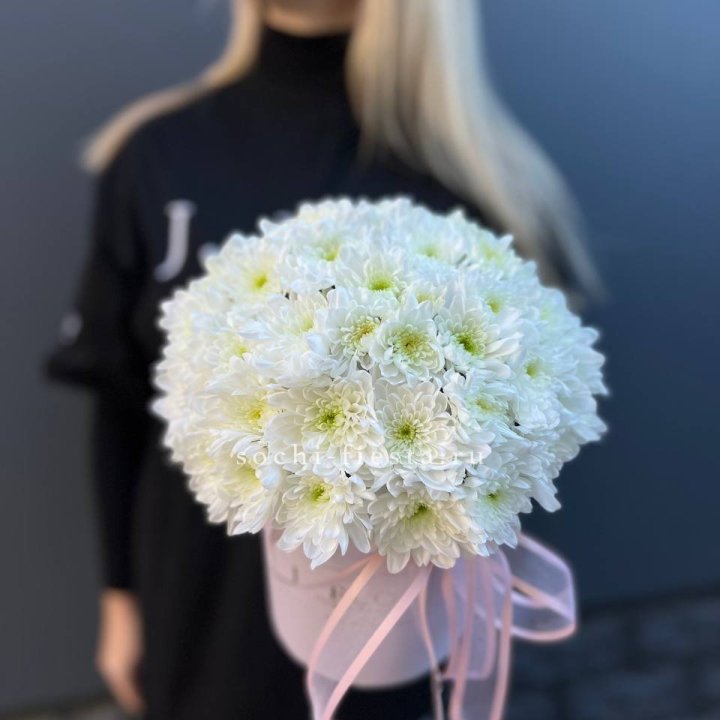 Коробка с хризантемами №1 в Старом Осколе