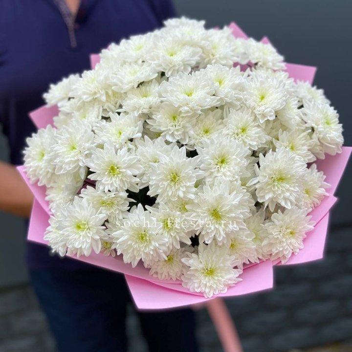  Букет 15 хризантем  в Старом Осколе