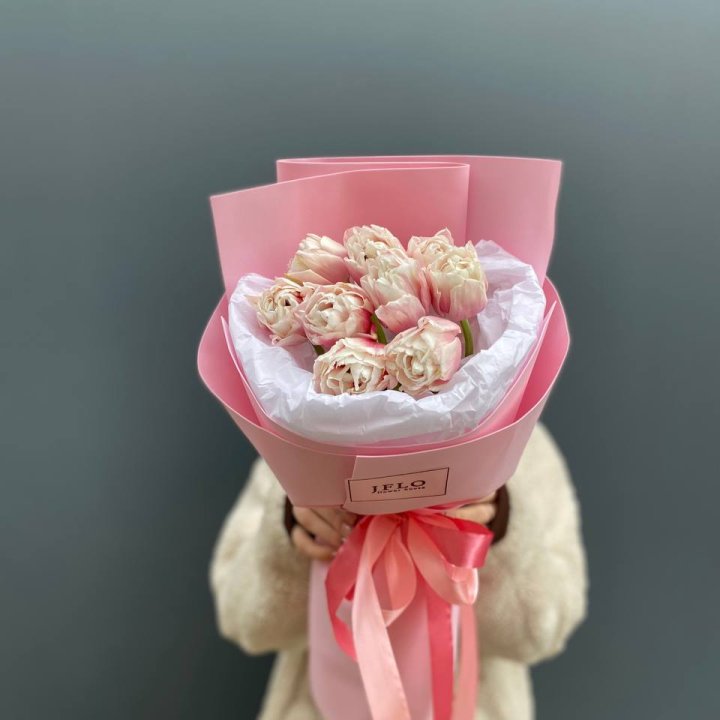 9 нежных тюльпанов в Старом Осколе