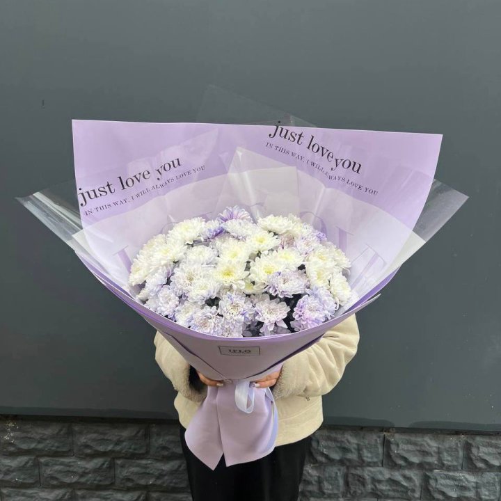 9 воздушных хризантем в Старом Осколе