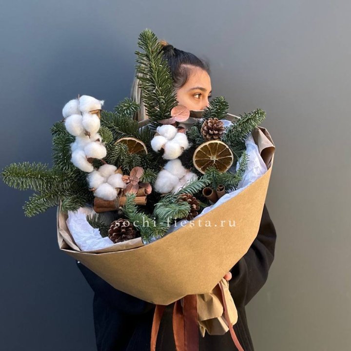 Зимний букет с нобилисом в Старом Осколе