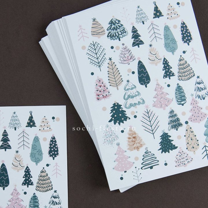 Открытка к букету "Елки" в Старом Осколе