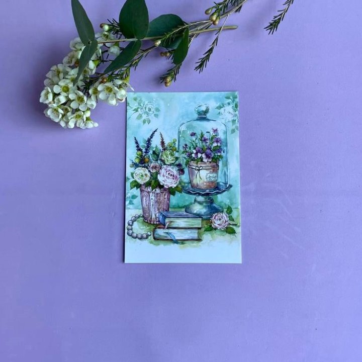 Открытка к букету "Книги" в Старом Осколе