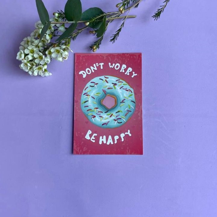 Открытка к букету "Не волнуйся..." в Старом Осколе