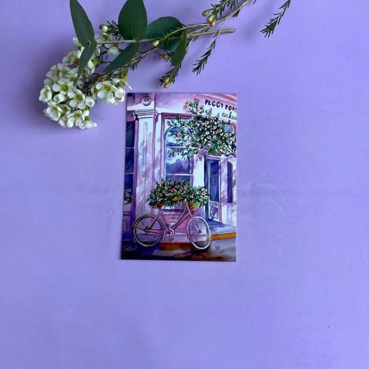 Открытка к букету "Розовый" в Старом Осколе