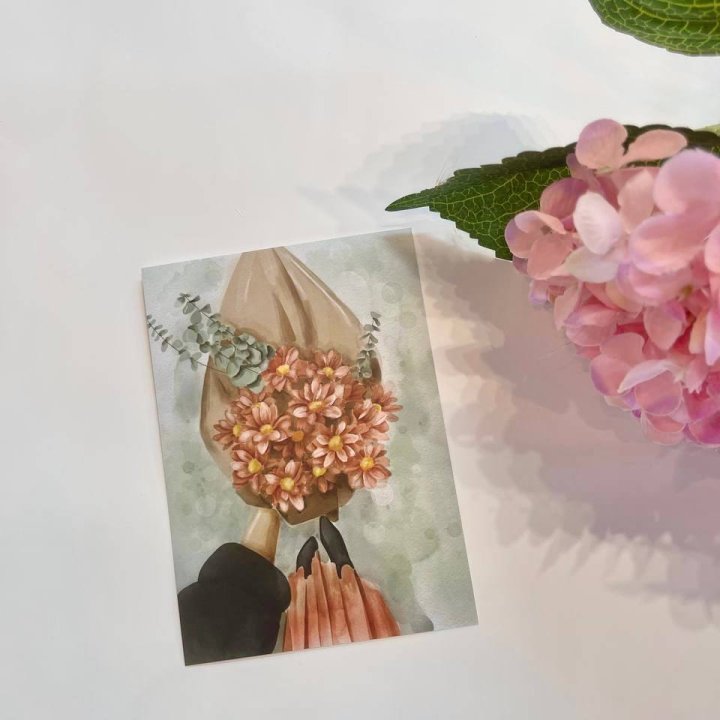 Открытка к букету "Букет" в Старом Осколе