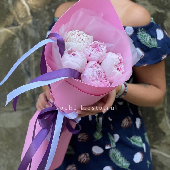 Букет пионов "НАЙ" в Старом Осколе