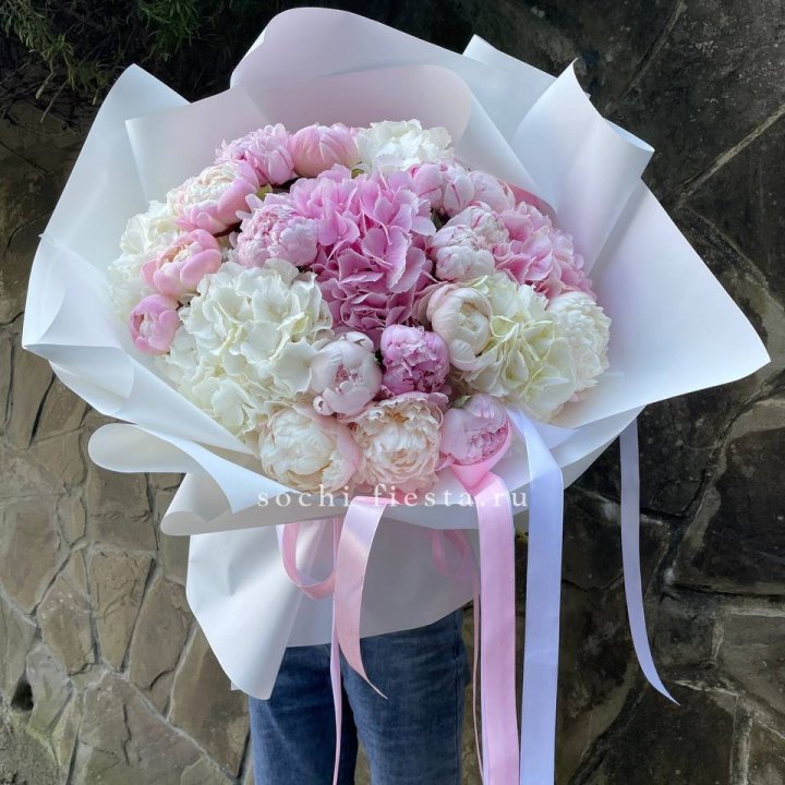 Букет "Пионы и Гортензии" в Старом Осколе