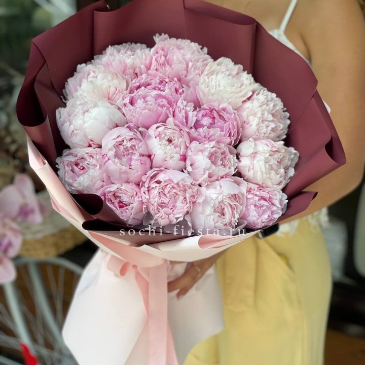 Букет с пионами №5 в Старом Осколе