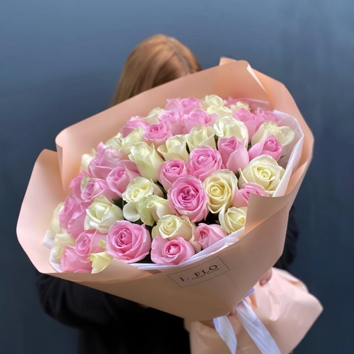 55 роз микс нежности в Старом Осколе