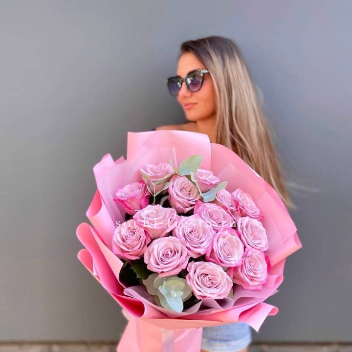 Букет розовых роз 2 в Старом Осколе