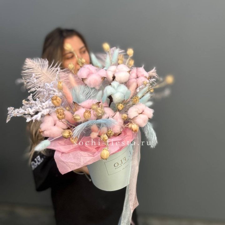 Авторский бокс с сухоцветами №2 в Старом Осколе