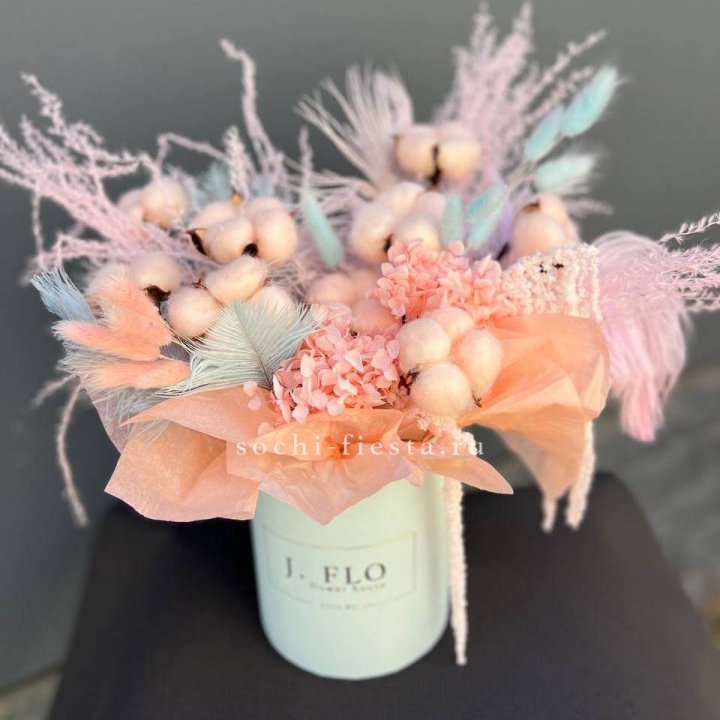 Авторский бокс с сухоцветами №3 в Старом Осколе