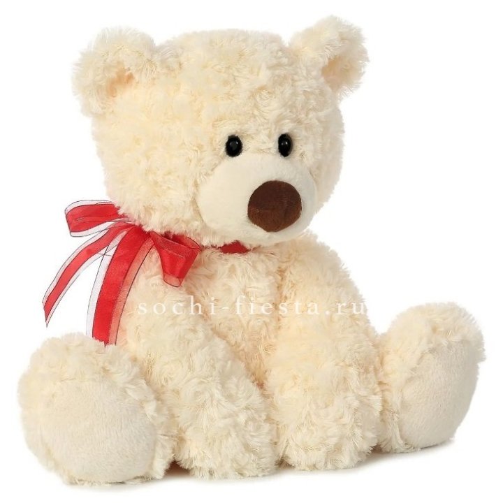Белый плюшевый мишка  в Старом Осколе