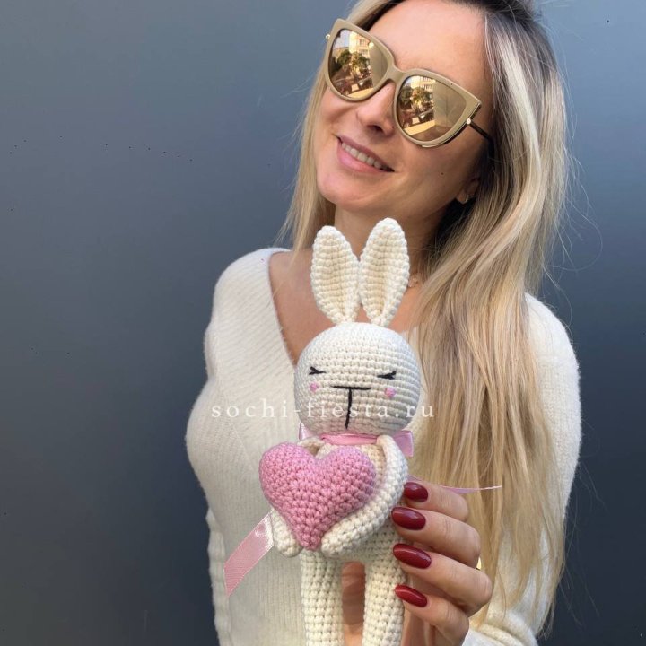 Зайка с сердцем ручной работы в Старом Осколе
