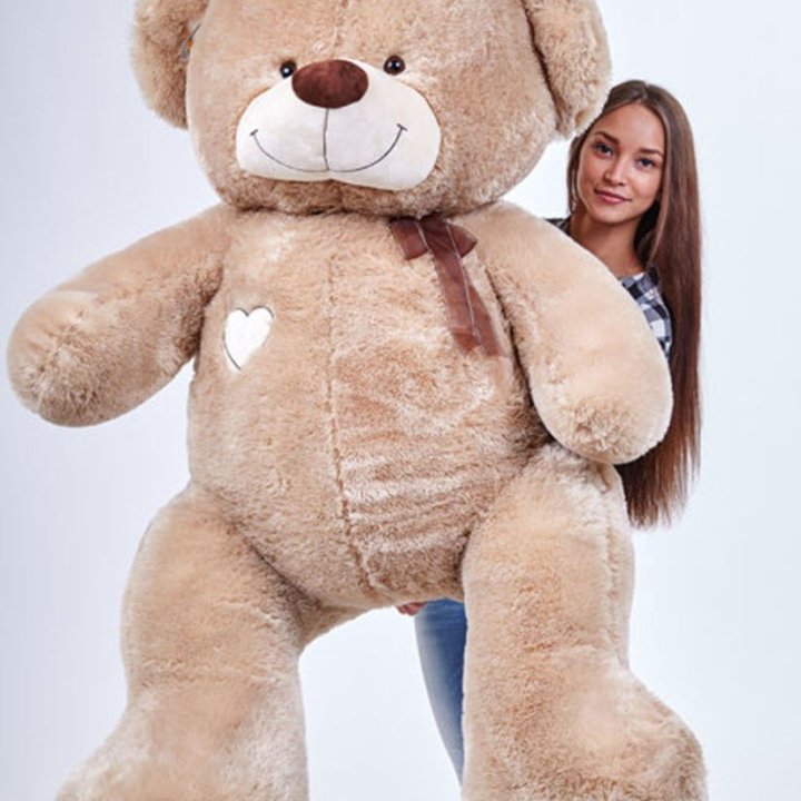 Бурый плюшевый мишка большой в Старом Осколе