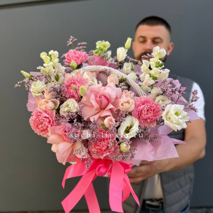 Цветочная корзина №1 в Старом Осколе