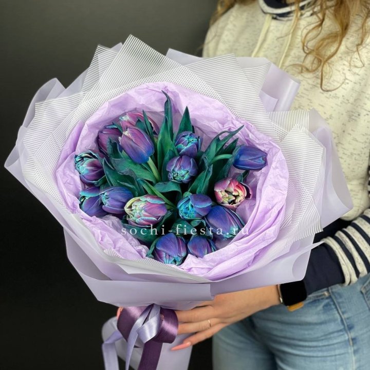 Букет тюльпанов "Пандора" в Старом Осколе