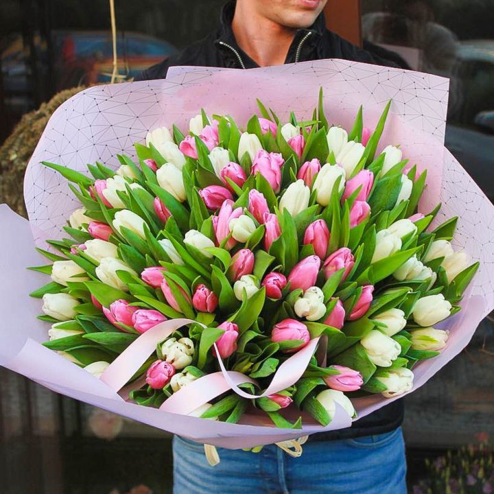 101 тюльпан микс в Старом Осколе