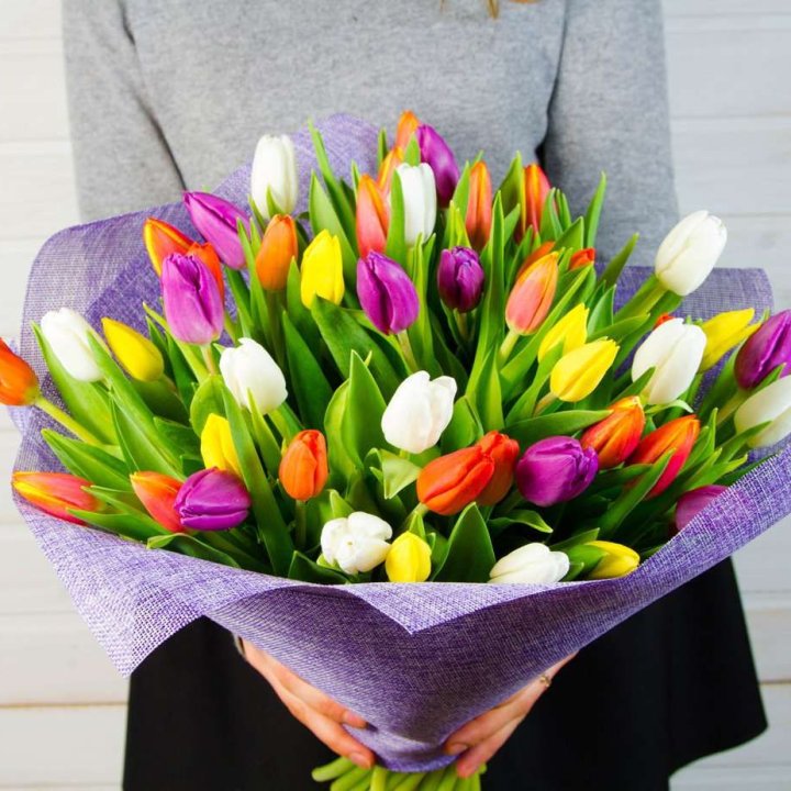 51 тюльпан "Рандом" №2 в Старом Осколе