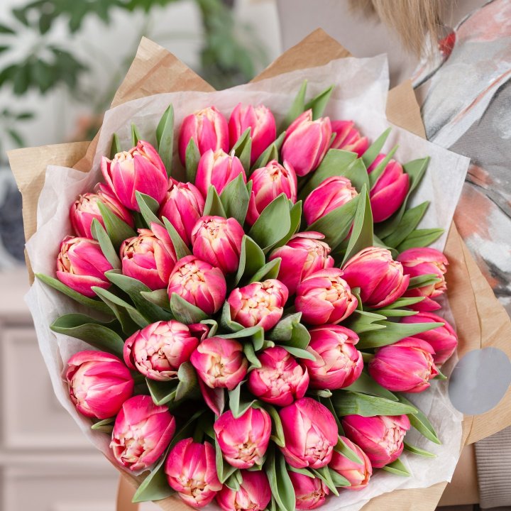 Букет пионовидных тюльпанов в Старом Осколе